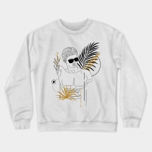 Hermes God of boundaries, roads and travelers, thieves, athletes, shepherds, commerce, speed, cunning, wit and sleep Psychopomp and divine messenger Crewneck Sweatshirt